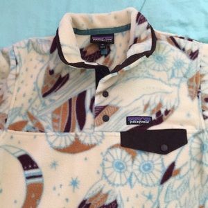 Patagonia Synchilla Moon Owl Toasted White